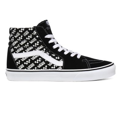 Vans Logo Repeat Sk8-Hi - Erkek Bilekli Ayakkabı (Siyah)